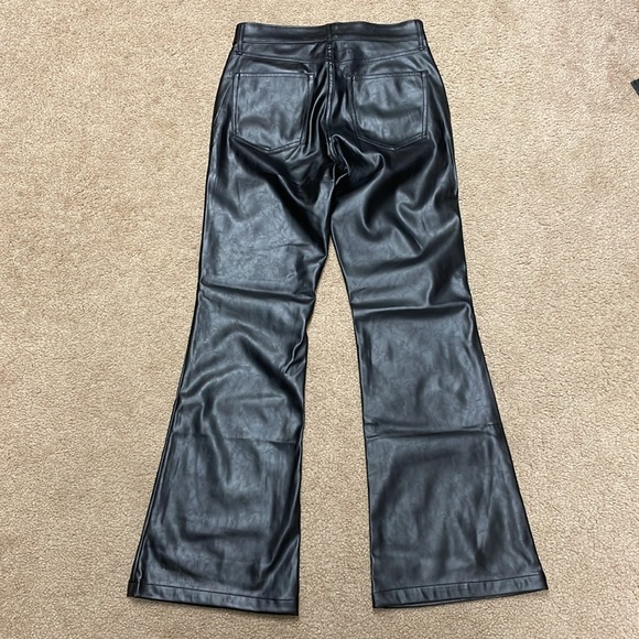 GAP women leather 70s flare high rise pants. Size 4p/27. NWT! - Picture 7 of 7